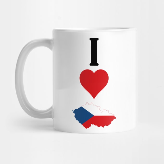 I Love Czech Republic Vertical I Heart Country Flag Map by Sports Stars ⭐⭐⭐⭐⭐